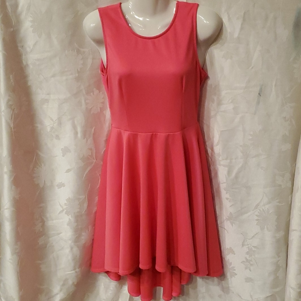 Hot pink, Hight low Dress